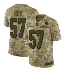 Youth Nike Cincinnati Bengals #57 Vincent Rey Limited Camo 2018 Salute to Service NFL Jersey
