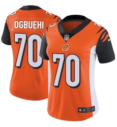 Women's Nike Cincinnati Bengals #70 Cedric Ogbuehi Elite Orange Alternate NFL Jersey