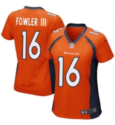 Women's Nike Denver Broncos #16 Bennie Fowler Game Orange Team Color NFL Jersey