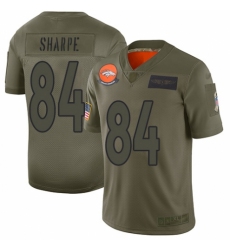 Men's Denver Broncos #84 Shannon Sharpe Limited Camo 2019 Salute to Service Football Jersey