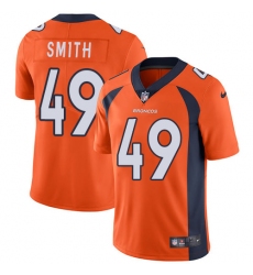 Youth Nike Denver Broncos #49 Dennis Smith Orange Team Color Vapor Untouchable Limited Player NFL Jersey