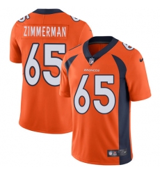 Youth Nike Denver Broncos #65 Gary Zimmerman Elite Orange Team Color NFL Jersey