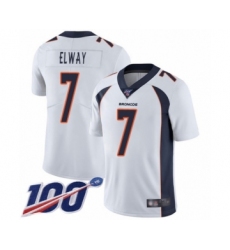 Men's Denver Broncos #7 John Elway White Vapor Untouchable Limited Player 100th Season Football Jersey Men's Denver Broncos #7 John Elway White Vapor Untouchable Limited Player 100th Season Football Jersey