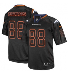 Men's Nike Denver Broncos #88 Demaryius Thomas Elite Lights Out Black NFL Jersey