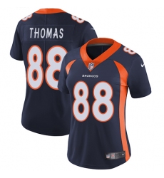 Women's Nike Denver Broncos #88 Demaryius Thomas Elite Navy Blue Alternate NFL Jersey
