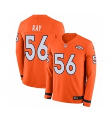 Youth Nike Denver Broncos #56 Shane Ray Limited Orange Therma Long Sleeve NFL Jersey
