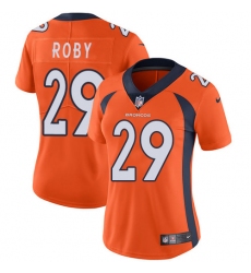 Women's Nike Denver Broncos #29 Bradley Roby Elite Orange Team Color NFL Jersey