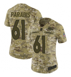 Women's Nike Denver Broncos #61 Matt Paradis Limited Camo 2018 Salute to Service NFL Jersey