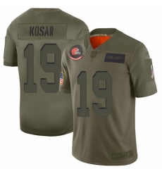 Women's Cleveland Browns #19 Bernie Kosar Limited Camo 2019 Salute to Service Football Jersey