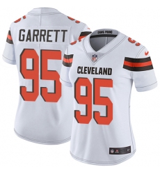Women's Nike Cleveland Browns #95 Myles Garrett Elite White NFL Jersey Women's Nike Cleveland Browns #95 Myles Garrett Elite White NFL Jersey