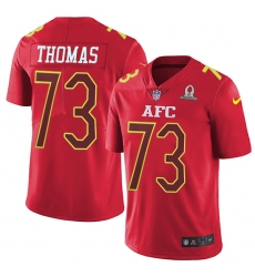 Men's Nike Cleveland Browns #73 Joe Thomas Limited Red 2017 Pro Bowl NFL Jersey