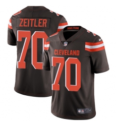 Youth Nike Cleveland Browns #70 Kevin Zeitler Elite Brown Team Color NFL Jersey