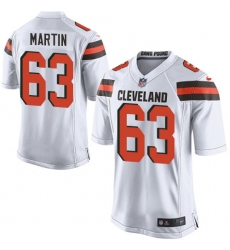 Men's Nike Cleveland Browns #63 Marcus Martin Game White NFL Jersey
