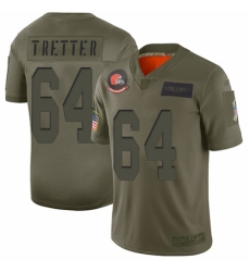 Men's Cleveland Browns #64 JC Tretter Limited Camo 2019 Salute to Service Football Jersey
