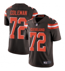 Youth Nike Cleveland Browns #72 Shon Coleman Elite Brown Team Color NFL Jersey