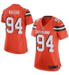 Women's Nike Cleveland Browns #94 Carl Nassib Game Orange Alternate NFL Jersey