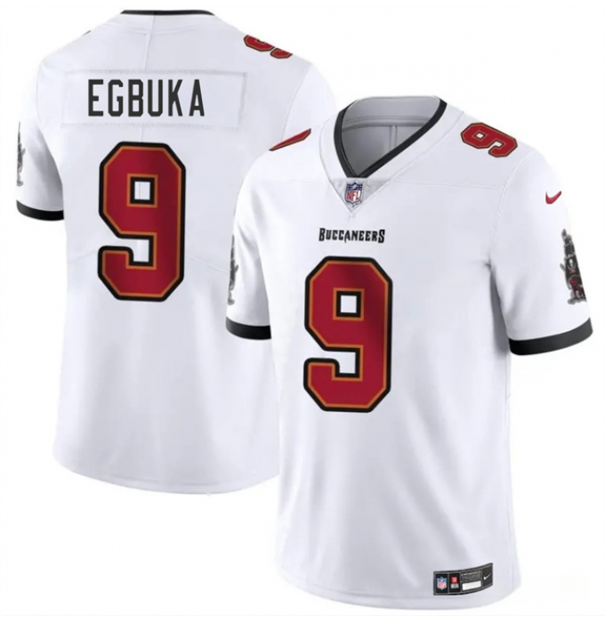 Men's Tampa Bay Buccaneers #9 Emeka Egbuka White 2025 Draft Vapor Untouchable Limited Football Stitched Jersey