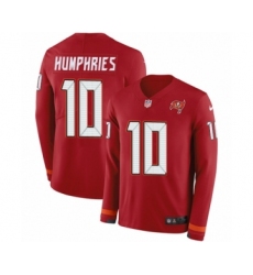 Youth Nike Tampa Bay Buccaneers #10 Adam Humphries Limited Red Therma Long Sleeve NFL Jersey