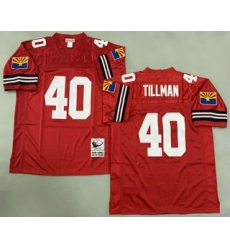 Men's Arizona Cardinals #40 Pat Tillman Red Throwback Jersey