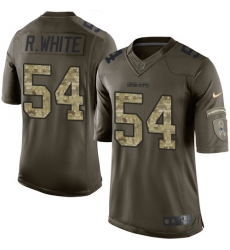 Men's Nike Dallas Cowboys #54 Randy White Elite Green Salute to Service NFL Jersey