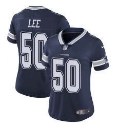 Women's Nike Dallas Cowboys #50 Sean Lee Elite Navy Blue Team Color NFL Jersey