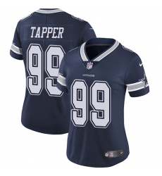 Women's Nike Dallas Cowboys #99 Charles Tapper Elite Navy Blue Team Color NFL Jersey