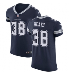 Men's Nike Dallas Cowboys #38 Jeff Heath Navy Blue Team Color Vapor Untouchable Elite Player NFL Jersey