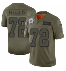 Men's Dallas Cowboys #72 Travis Frederick Limited Camo 2019 Salute to Service Football Jersey