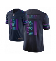Women's Dallas Cowboys #21 Ezekiel Elliott Limited Navy Blue City Edition Football Jersey