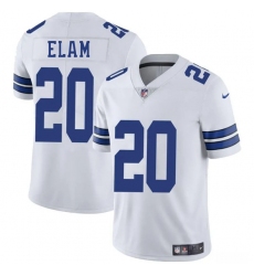 Men's Dallas Cowboys #20 Kaiir Elam White 2025 Vapor Untouchable Limited Football Stitched Jersey