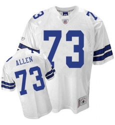 Reebok Dallas Cowboys #73 Larry Allen Authentic White Legend Throwback NFL Jersey