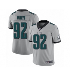 Youth Philadelphia Eagles #92 Reggie White Limited Silver Inverted Legend Football Jersey
