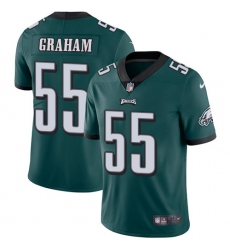 Men's Nike Philadelphia Eagles #55 Brandon Graham Midnight Green Team Color Vapor Untouchable Limited Player NFL Jersey