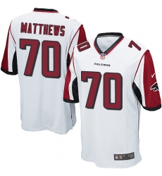 Men's Nike Atlanta Falcons #70 Jake Matthews Game White NFL Jersey