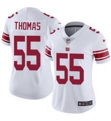 Women's Nike New York Giants #55 J.T. Thomas White Vapor Untouchable Limited Player NFL Jersey