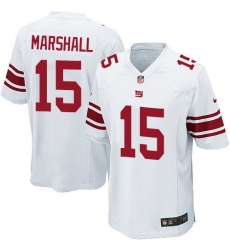 Men's Nike New York Giants #15 Brandon Marshall Game White NFL Jersey