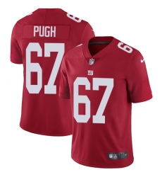 Youth Nike New York Giants #67 Justin Pugh Elite Red Alternate NFL Jersey