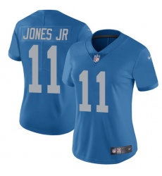 Women's Nike Detroit Lions #11 Marvin Jones Jr Elite Blue Alternate NFL Jersey