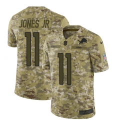 Youth Nike Detroit Lions #11 Marvin Jones Jr Limited Camo 2018 Salute to Service NFL Jersey