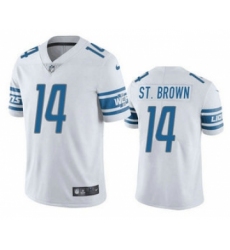 Men's Detroit Lions #14 Amon Ra St Brown White Vapor Untouchable Limited Stitched Jersey