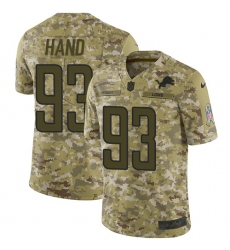 Youth Nike Detroit Lions #93 Da'Shawn Hand Limited Camo 2018 Salute to Service NFL Jersey