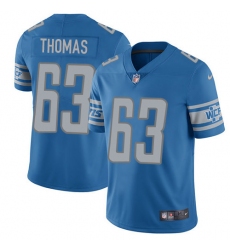 Youth Nike Detroit Lions #63 Brandon Thomas Elite Light Blue Team Color NFL Jersey