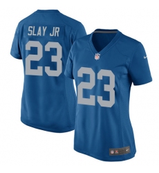Women's Nike Detroit Lions #23 Darius Slay Game Blue Alternate NFL Jersey