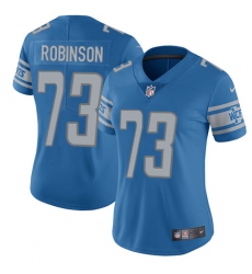 Women's Nike Detroit Lions #73 Greg Robinson Elite Light Blue Team Color NFL Jersey