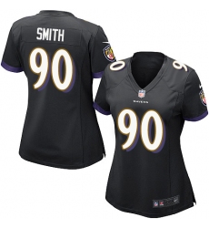 Women's Nike Baltimore Ravens #90 Za'Darius Smith Game Black Alternate NFL Jersey