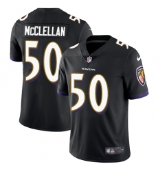 Youth Nike Baltimore Ravens #50 Albert McClellan Elite Black Alternate NFL Jersey