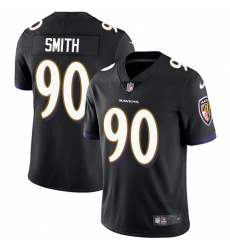 Youth Nike Baltimore Ravens #90 Za'Darius Smith Black Alternate Vapor Untouchable Limited Player NFL Jersey