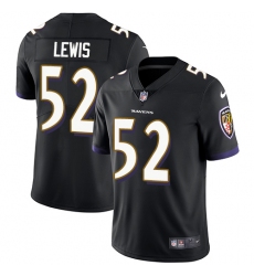Youth Nike Baltimore Ravens #52 Ray Lewis Black Alternate Vapor Untouchable Limited Player NFL Jersey