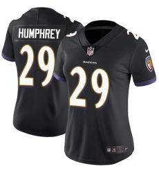 Women's Nike Baltimore Ravens #29 Marlon Humphrey Elite Black Alternate NFL Jersey