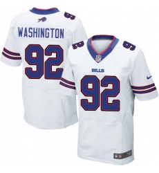 Men's Nike Buffalo Bills #92 Adolphus Washington Elite White NFL Jersey